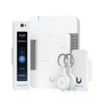 UniFi Access Kit de Inicio Gen2 Profesional para 1 puerta, (1) Lector NFC con pantalla táctil, audio 2 Vías y cámara / (1) Lector NFC y de movimiento UA-G2 / Hub para conexiones para controlar una puerta con salida POE y energizar acc