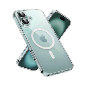 Funda protectora magnética transparente UGREEN Classy para iPhone 16 (transparente)