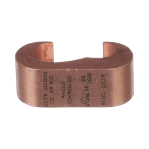 Conector de compresión a tierra de cobre Panduit CTAPR2/0-2/0-L, 50Pz