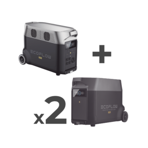 Estación de Energí­a Portátil DELTA PRO 3600Wh Litio LFP / 5 AC 3600W (7200W Pico) / 2 USB-C 200W / Capacidad para Aumentar Respaldo / Cargador de Coche 10A a 12.6V / Conectividad WiFi y Bluetooth (App) / Carga Solar 1600W Ma