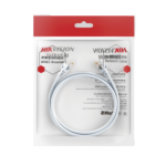 Cable de Parcheo (Patch Cord) / UTP / Cat. 6 (24 AWG ) / 0.50 Metros / Color Blanco/ Ideal para PoE+ / Interior