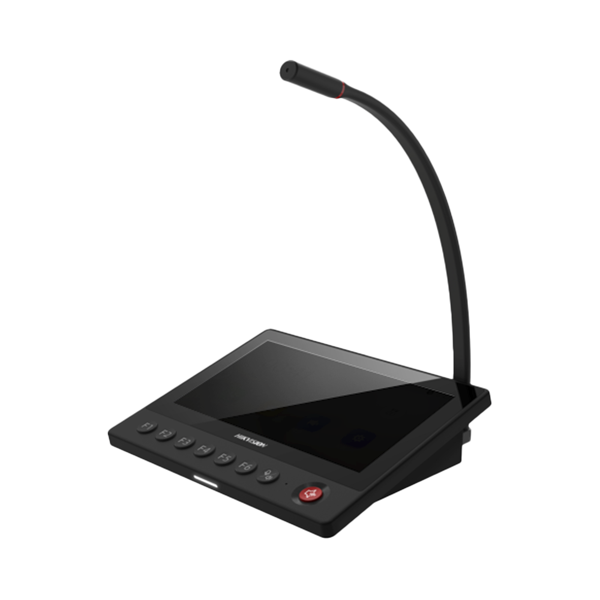 Micrófono IP / 12 VCD / Pantalla Touch 7" / Transmisión en Tiempo Real / Integración con HikCentral Professional
