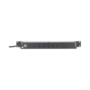 Tomacorriente Horizontal (PDU) de 6 Contactos (NEMA 5-15R) Rack 19" 1UR. Voltaje Entrada/Salida: 120Vca/15A