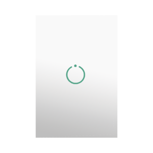 (ZWAVE) Interruptor On/Off panel táctil touch inalámbrico Zwave Plus 1 boton. No requiere cable neutro, Compatible con Hubitat HC8, ílula  M2M, otros