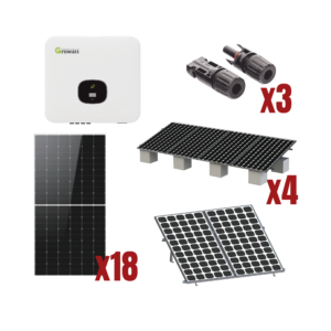 Kit Solar Interconexion  / 10kW  220Vca / Inversor GROWATT / Montaje Incluido