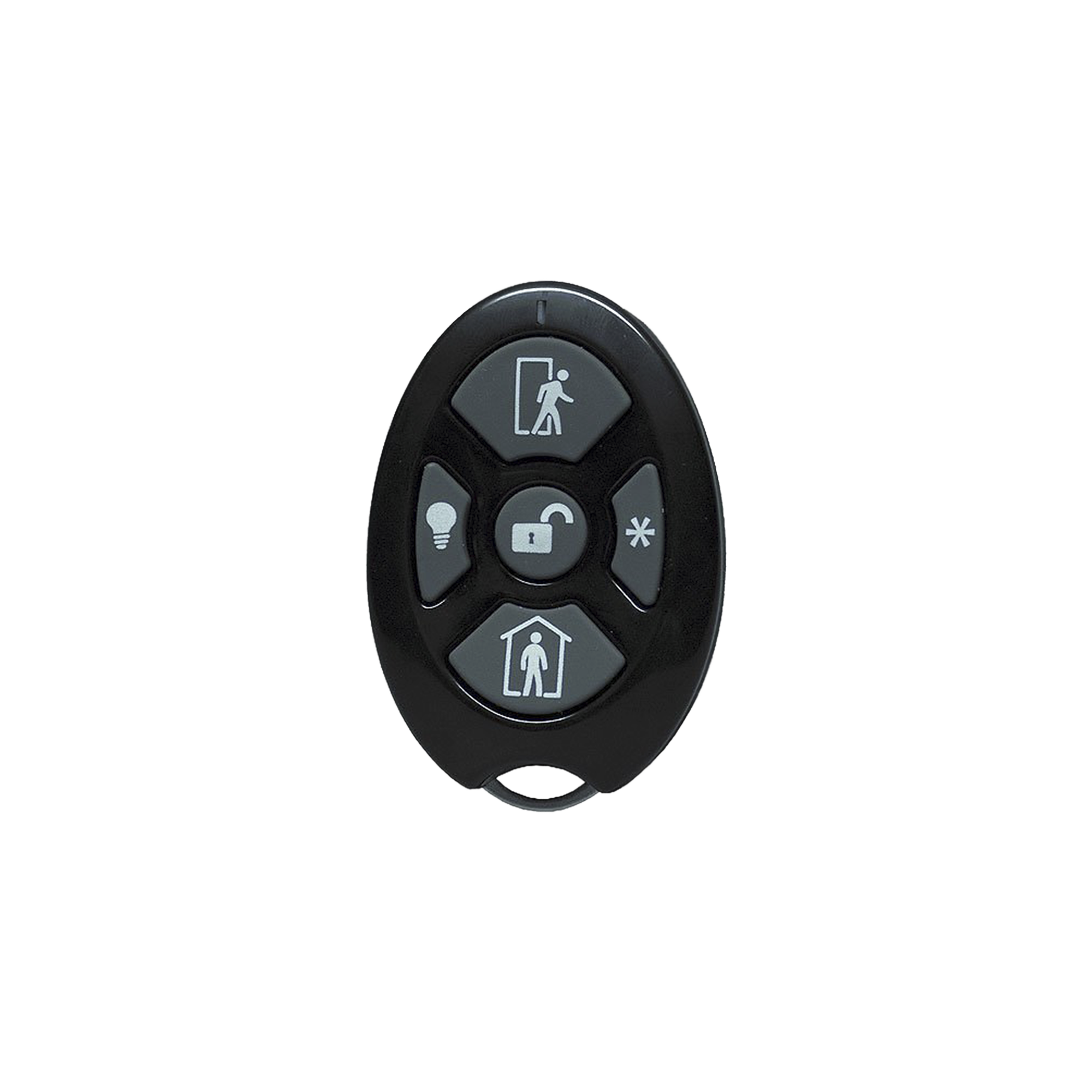 ALULA - Control Remoto de Seguridad Cinco Botones / Compatible con Automatización del Hogar / Encriptación Inalámbrica / Indicador de Batería Baja