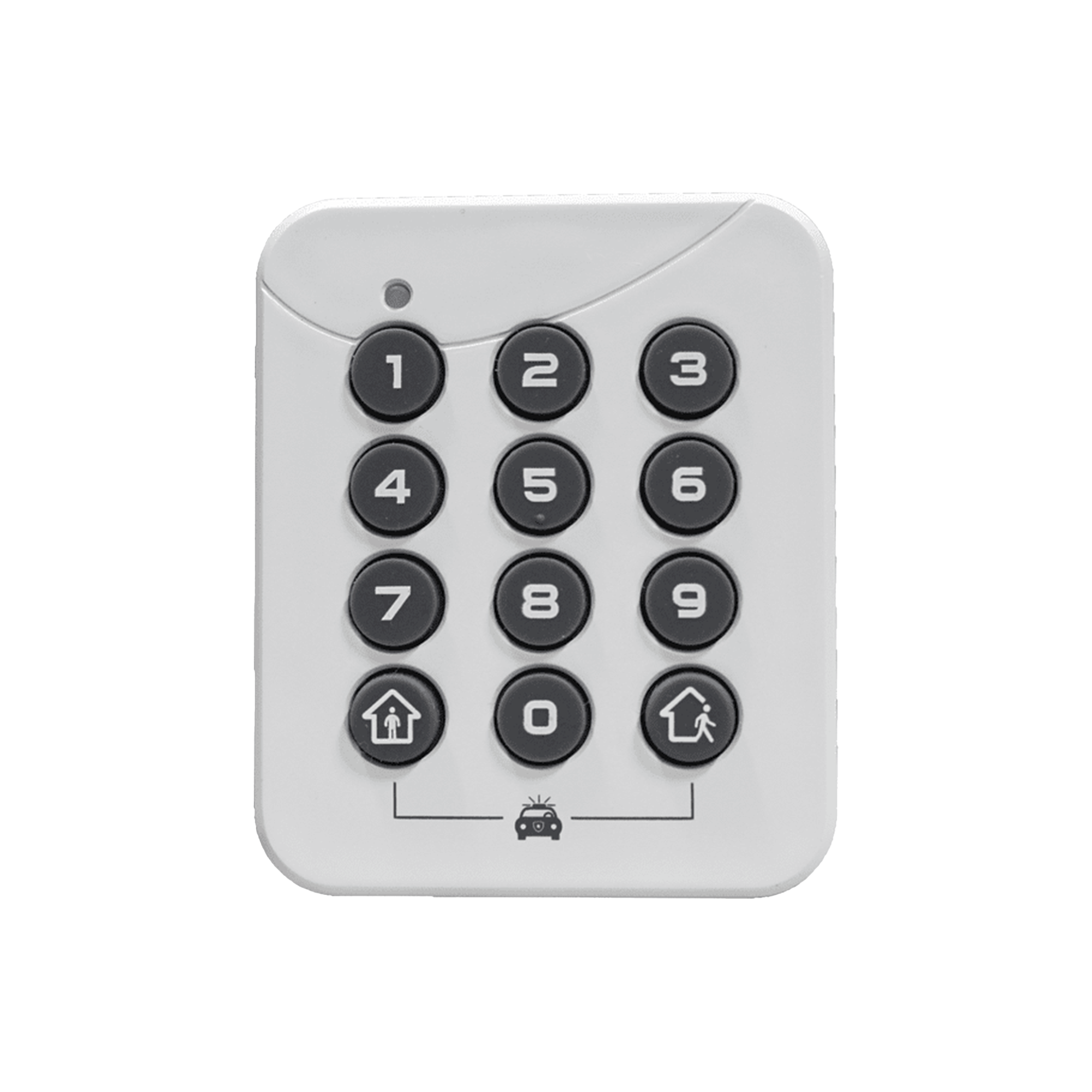 ALULA - PINPad Estación de Armado Local / Alimentación por Batería / Instalación Sin Herramientas / Desarmado seguro de 4 a 10 dígitos / Armado de 1 Botón