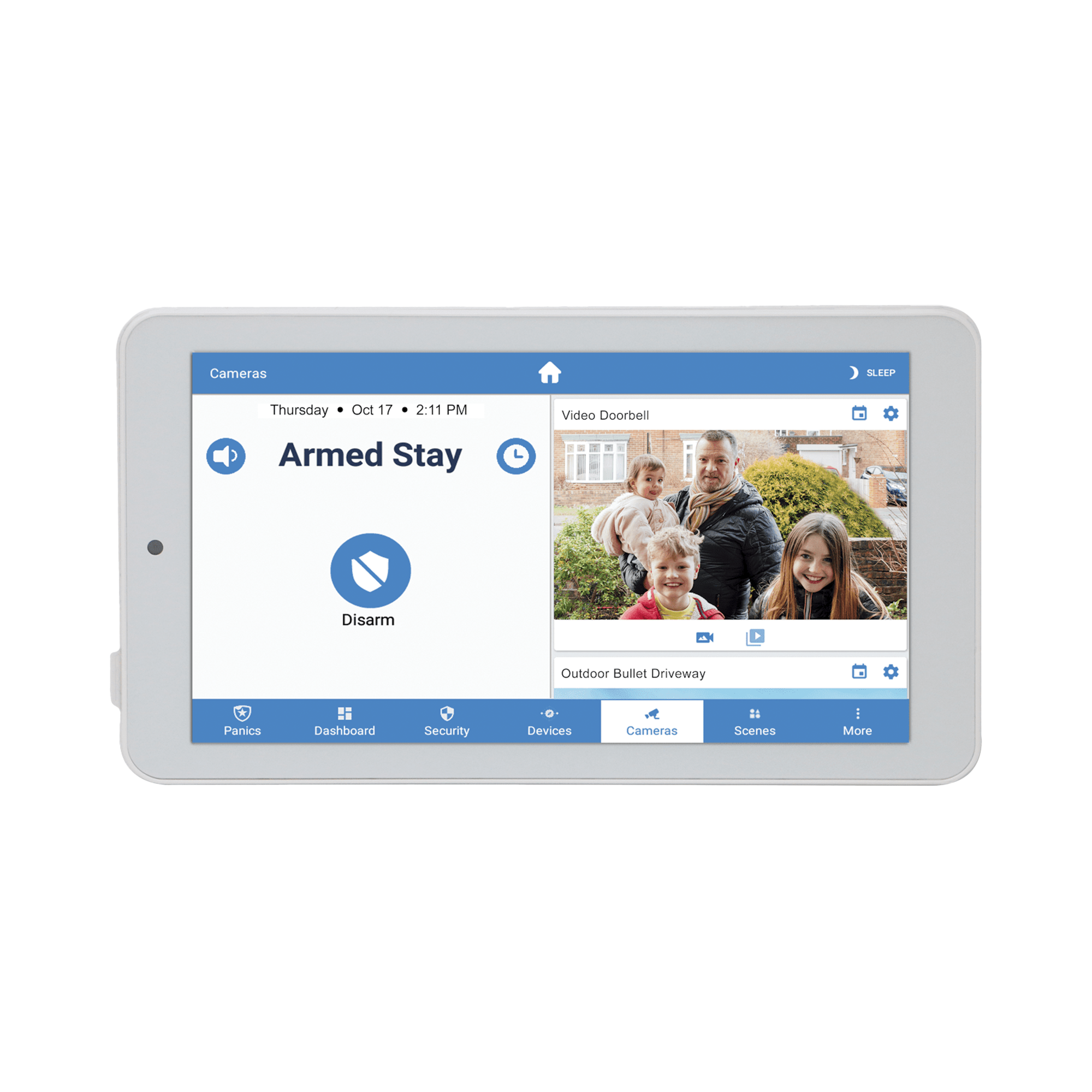 ALULA - Touchpad Slimline para Panel ALULA / Pantalla 7'' Android / Control Local de Seguridad / Montaje en Pared y Escritorio / Wi-Fi Cifrada / Batería de Respaldo