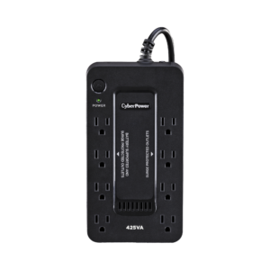 UPS de 425 VA/255 W, Topologí­a Standby, Entrada 120 Vca NEMA 5-15P, Tipo Gabinete Compacto, Con 8 Tomas NEMA 5-15R