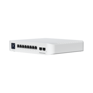 Switch UniFi Pro 8 PoE Administrable Capa 3, 8 puertos GbE / (6) puertos POE+ af/at y (2) puertos POE++ 802.3bt / (2) puertos SFP+ 10G / 120W de presupuesto POE