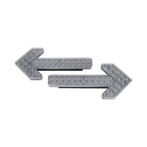 Flechas directoras de tráfico LED de 24 Pulgadas en color ámbar con 240 LED