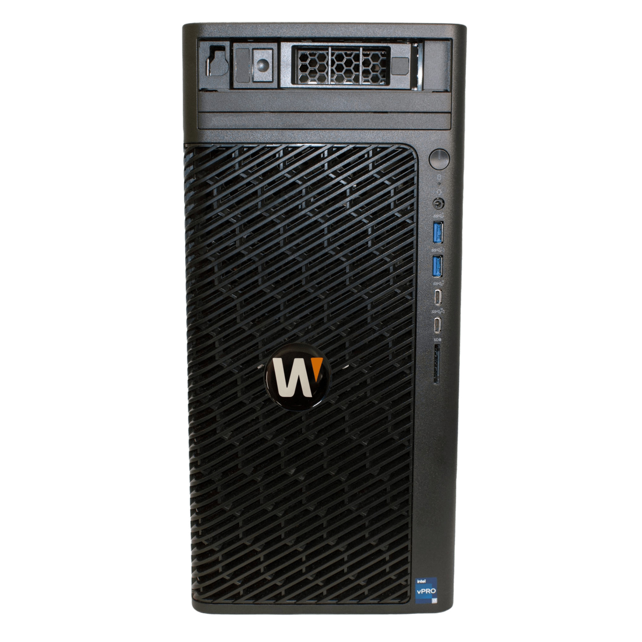 NVR Wisenet WAVE basada en Windows / Incluye licencia WAVE-PRO-04 / 470 Mbps throughput / Incluye 8TB para almacenamiento