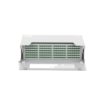 Distribuidor de Fibra óptica para 144 empalmes, con 144 acopladores SC/APC y 144 pigtails, 19", 5 UR