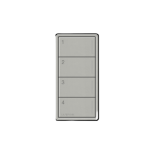 (RadioRa3) Botonera Sunnata Negro 4 escenas para Radio RA3, programe escenas diferentes en cada botón.