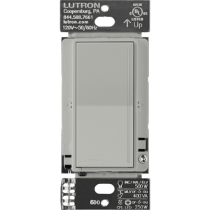 (RadioRa3) )Atenuador (dimmer) Auxiliar de pared, compañero de atenuadores multilocación. Usar en 3 Vías o escalera.