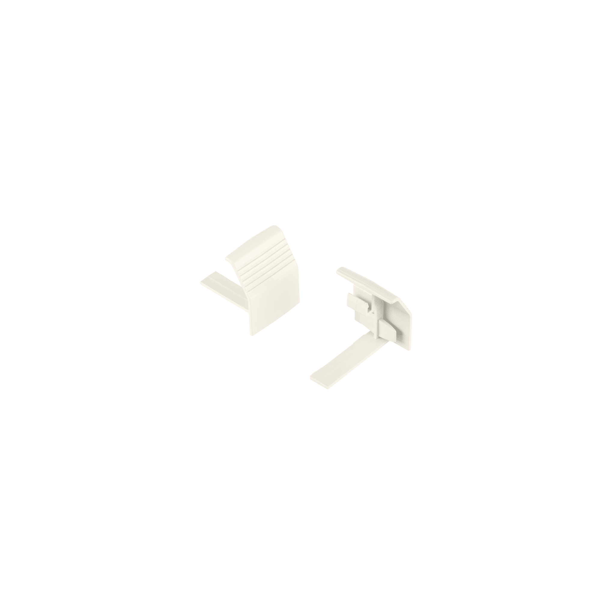 Unión recta de base, para uso con canaleta T70, Material PVC Rígido, Color Blanco