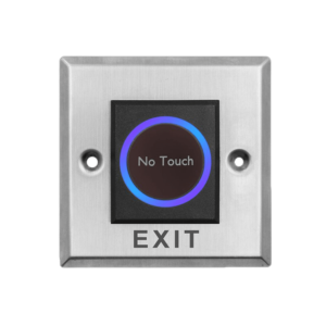 Botón Cuadrado Sin Contacto / Indicador LED / NO / NC / Interior / Acero Inoxidable