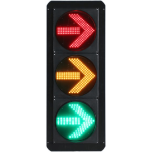 Señal de Tráfico Vertical de Giro a la Derecha / LEDs RYG / Carcasa PC y ABS / IP53 / Transformador AC 24 V / Î¦ 300 mm / Vida útil de LEDs â‰¥ 100,000 Hrs