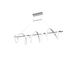 Lámpara de Techo LED / 80W / Flujo Luminoso 6400 Im / í˜1050 mm / Luz Blanca 6500K - Neutra 4000K - Cálida 2700K / Vida íštil 50,000 h / IP20 / Montaje Sobreponer / Blanco / Aluminio y PC