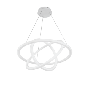 Lámpara De Techo LED 150W / Flujo Luminoso 12 000 Lm / Longitud de Cable Ajustable / Acabado Blanco / IP20 / Luz Blanca 6500K - Neutra 4000K - Cálida 2700K / Vida íštil 50 000 h / Interior