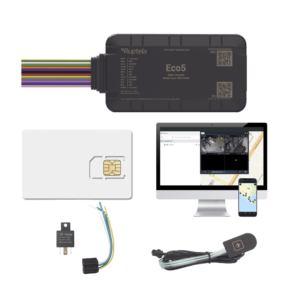 KIT Dispositivo de Rastreo Vehicular / Conectividad LTE Cat1 y LTE-M / BLE 5.0 / GNSS U-blox / Carcasa IP54 / Batería Interna de Respaldo / Detecta Interferencias / Incluye SIM500MB2Y, EPCOMGPSCODE, Relay y boton SOS
