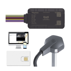 KIT Dispositivo de Rastreo Vehicular/ Sensor nivel de combustible cableado / Conectividad LTE Cat1 y LTE-M / BLE 5.0 / GNSS U-blox / Carcasa IP54 / Baterí­a Interna de Respaldo / Detecta Interferencias / Incluye: EPCOMGPSCODE, TD6001000 y SIM500MB2Y