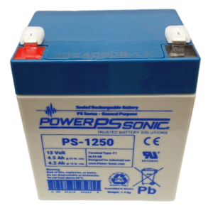 Batería 12V, 4.5AH, Para Respaldo, Tecnologías AGM/VRLA, 5 Años Vida íštil, Terminales F1, Reconocida UL