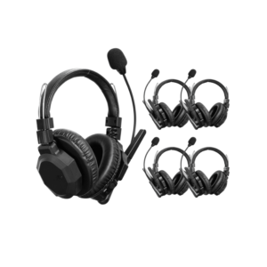 Diadema de Comunicación Inalámbrica Binaural / Cancelación de ruido IA / Comunicación Distancia 500m / Bluetooth / Baterí­a 1050mAh / Resistente a la Lluvia