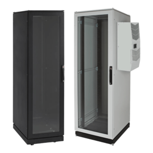 Gabinete de Telecomunicaciones ProLine V/D, 700 mm de Ancho, 800 mm de Profundidad, Compatible Con Aire Acondicionado Tipo G28, 42 UR, Color Negro