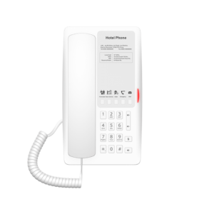 Teléfono IP WI-FI para Hotelerí­a, Puerto USB-A para Carga, 5 Teclas Programables para Servicio Rápido (Hotline), Plantilla Personalizable con PoE