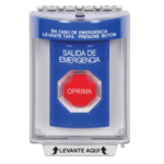 Botón Multipropósito, Salida De Emergencia, Reset Neumático, Sin Bocina , Texto En Español, Tapa De Policarbonato, 2 Relevadores forma C, Interior y Exterior