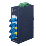 Switch Industrial Bypass de Fibra Optica Monomodo con Conector LC de 2 Canales