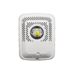 Bocina con Lámpara Estroboscópica, Montaje en Pared, Color Rojo, Nuevo Diseño Moderno y Elegante y Menor Consumo de Corriente