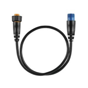 Cable adaptador para conectar un transductor de 8 pines con XID a un puerto de sonda de 12 pines a un dispositivo nǭutico compatible.