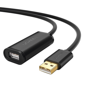 Cable de Extensi??n Activo USB 2.0 / 10 Metros / Macho-Hembra / Booster individual FE1.1S incorporado / Velocidad de hasta 480 Mbps / Ideal para impresoras, consolas , Webcam, etc.
