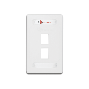Placa de Pared Modular 10G MAX de 2 Salidas, Color Blanco