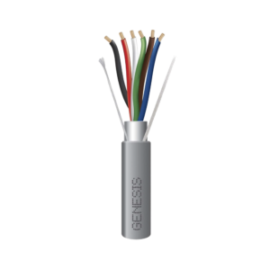 Bobina de 305 Metros (1000 Pies) de Cable / 6 x 22 AWG Blindado / Riser / Color Gris / Para Aplicaciones de Audio, Seguridad y Control