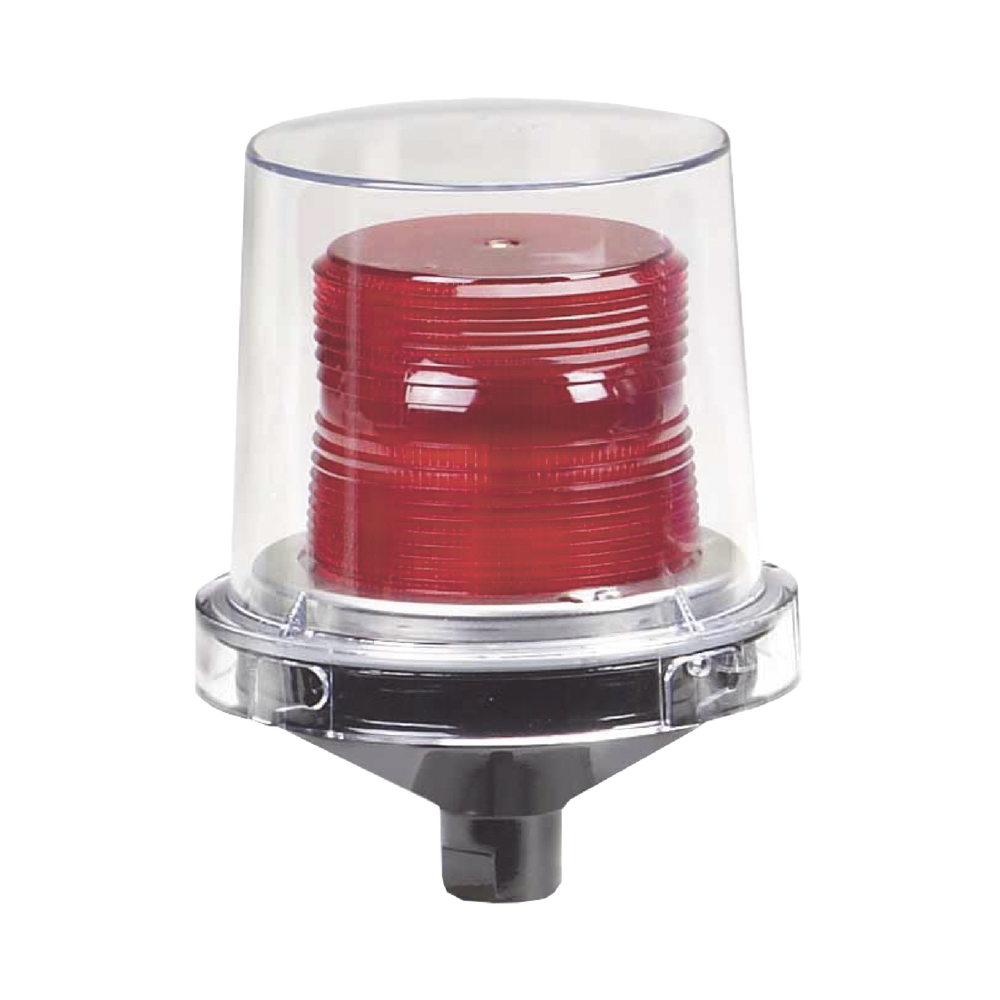 Luces estroboscópicas para lugares peligrosos Electraray® , Homologado UL y cUL para Clase I, División 2, Grupos A, B, C y D; Clase II, División 2, Grupos F y G; Clase III , 12-24 VCD, color Rojo, parpadeo predeterminado