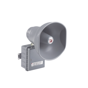 Altavoz amplificado SelecTone® de 15 W, para ubicaciones peligrosas Aprobado por CSFM y listado UL y cUL , 120 Vca, gris