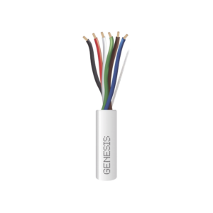 Carrete de 305 Metros (1000 Pies) / Cable de Cobre / 6 x 18 AWG / Plenum / Para Interior / Color Blanco / Para Aplicaciones de Alarmas de Intrusi?n/Control de Acceso/ Automatizaci?n / Interfonos y Tv Porteros
