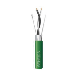 Bobina de 305 Metros (1000 Pies) / Cable 2 x 22 AWG / Color Verde / Blindado / Plenum / Trenzado para Aplicaciones de Transmisi?n de Datos a Alta Velocidad para Automatizaci?n, EIA-485, BACnet y Otros Sistemas de Comunicaci?n