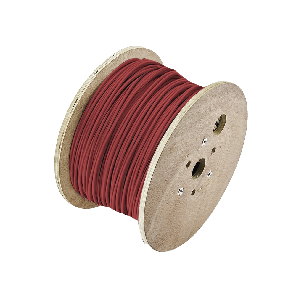 Bobina de 305 Metros (1000 Pies) de Alambre / 2 x 16 AWG / Riser / Para Aplicaciones de Incendio FPLR / Blindado S?lido Color Rojo - Imagen 2