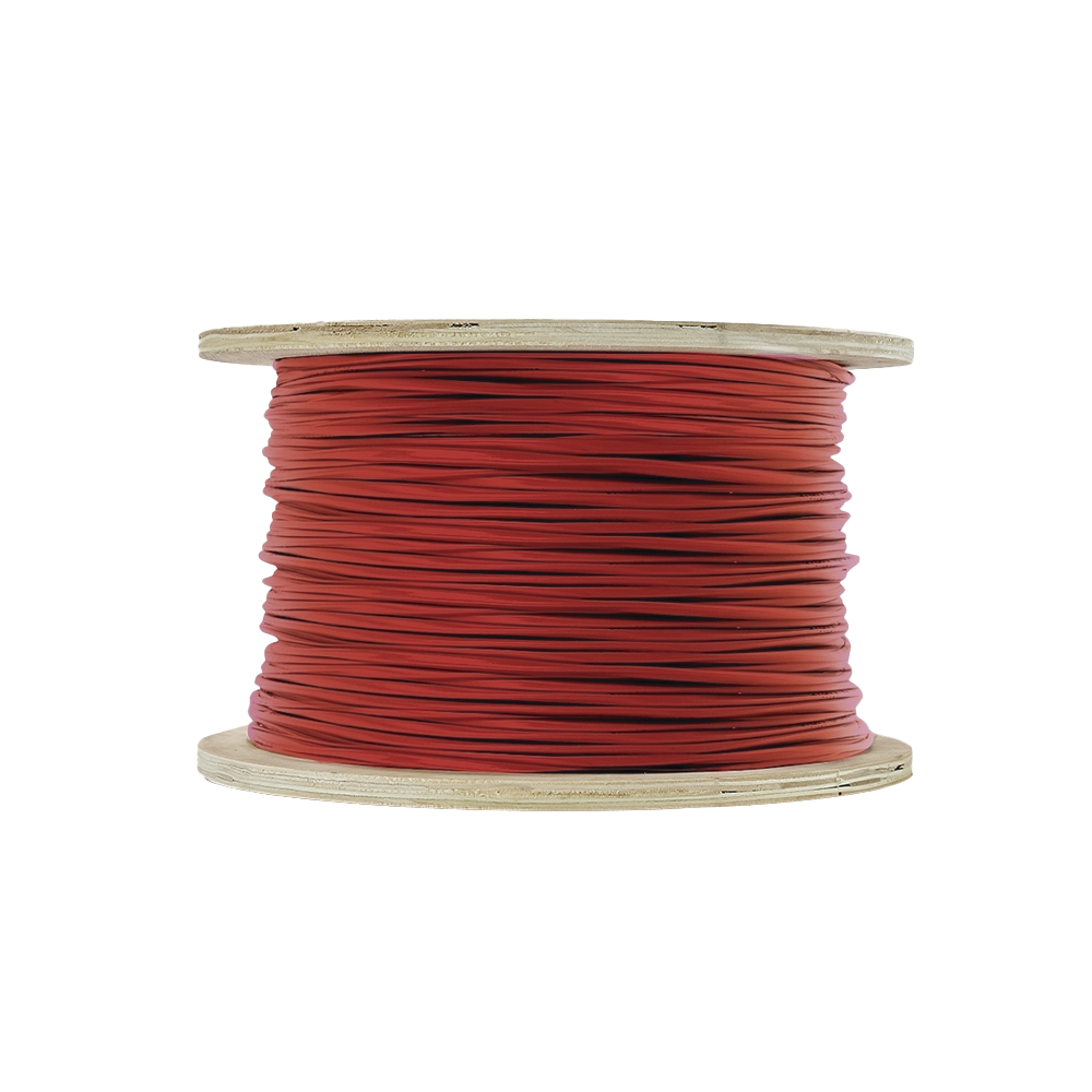 Bobina de 305 Metros (1000 Pies) de Alambre / 2 x 16 AWG / Riser / Para Aplicaciones de Incendio FPLR / Blindado S?lido Color Rojo - Imagen 3