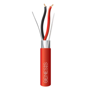 Bobina de 305 Metros (1000 Pies) de Alambre / 2 x 16 AWG / Riser / Para Aplicaciones de Incendio FPLR / Blindado S?lido Color Rojo
