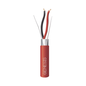 Bobina de 152 Metros (500 Pies) de Alambre / 2 x 16 AWG / Riser / Blindado / Tipo FPLR / Color Rojo / Para Aplicaciones en Sistemas de Detecci?n de Incendio y Sistemas de Evacuaci?n