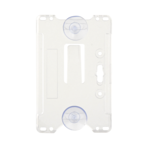 Porta tarjeta de plastico ABS / Transparente / Compatible con tarjetas ACCESSCARDEPC / PROCARDX o Formato CR80