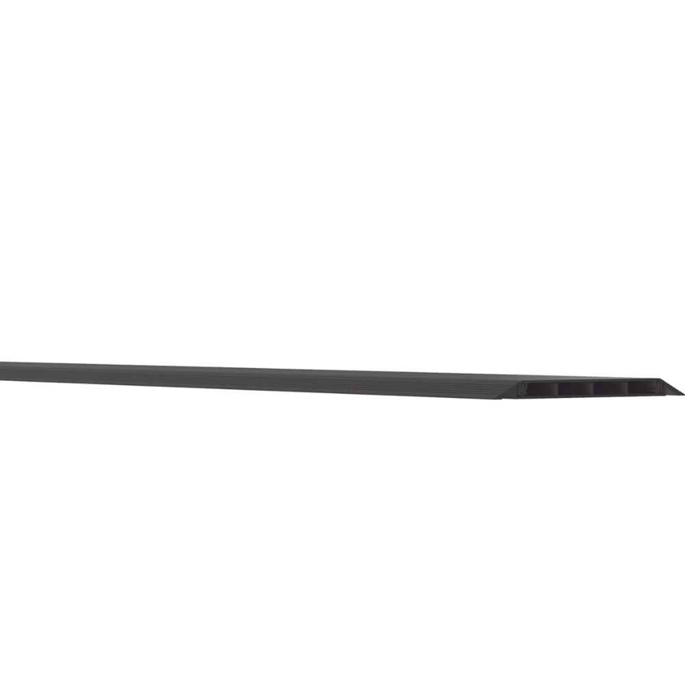 Canaleta de Piso de 4 Vías, Material PVC Rígido, 6 ft de largo, 176 mm de Ancho, Color Negro - Imagen 4