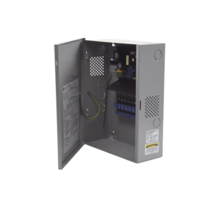 Fuente de Poder con Respaldo, 12 o 24 Vcc, 4 A, 48 W, 8 Salidas, Para Control de Acceso, Entrada 115 Vca