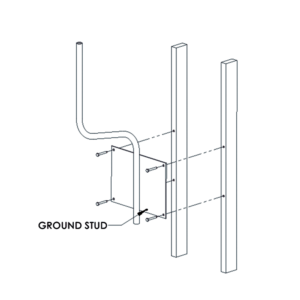 Soporte para montaje en pared compatible con linea de antenas OMNI-B