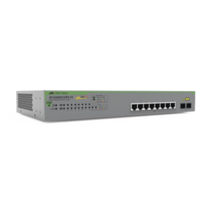 Switch PoE+ Gigabit WebSmart de 10 puertos 10/100/1000 Mbps (2 x Combo) + 2 puertos gigabit SFP (Combo), 75 W